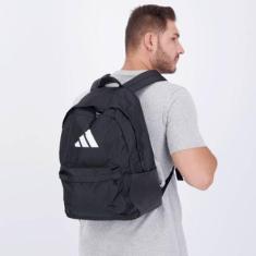 Mochila Adidas Clássica Bars Preta-Unissex
