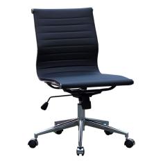 Cadeira de Escritório Madrid Cromada Sem Braço Preta - Or 3301