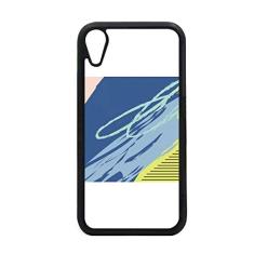 Capa com estampa de plantas abstratas pacíficas para iPhone XR para proteção de telefone Apple