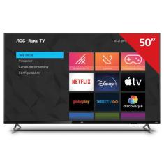 Smart Tv 50 Polegadas Aoc Roku Tv 4K Wifi Hdr10+ Dolby Vision - 50U612