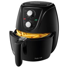 Fritadeira Elétrica Air Fryer Mondial AF-36-FB Pratic 3,6L Lâmpada Piloto Aviso Sonoro Preta