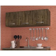 Armário de Cozinha Aéreo 3 Portas Light IRM Móveis Itaúba