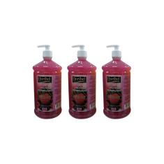 Sabonete Liquido Ouribel 1000Ml Frutas Vermelhas - Kit C/3Un