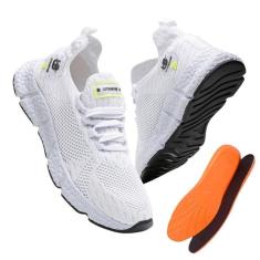 Tênis Masculino Esportivo Caminhada Academia Ginástica Com Palmilha Gel-Masculino