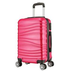 Mala De Viagem Grande 77x48x30 Em Abs C/ Rodinhas 360º   - EAGLE, Rosa
