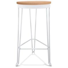 Banqueta Banco Guatemala Estilo Industrial - Branco/Jade - Genus Móvei