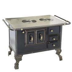 Fogão a Lenha Barroco Venâncio sem Tampa 03 Preto 3bepr