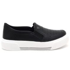 Tênis Kolosh Slip On Microfuros Flatform Feminino C3546-Feminino
