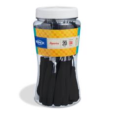 Faqueiro Itaparica 24 Peças Aço Inox com Cabos de Polipropileno para Mesa Preto Brinox
