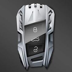TPHJRM Porta-chaves do carro Capa Smart Zinc Alloy, apto para Volkswagen Tiguan MK2 Magotan Passat B8 CC 2017 2018 2019 2020, Porta-chaves do carro ABS Smart Car Key Fob