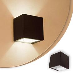 Arandela 2 fachos Externa E Interna Para Lâmpada G9 Alumínio Marrom