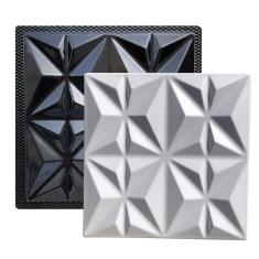 Forma 3D Gesso e Cimento ABS - Cullinans Moderno 40x40