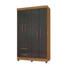Guarda Roupa Solteiro Honduras Com 4 Portas E 2 Gavetas