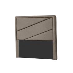 Cabeceira Cama Box Estofada Solteiro Oxford Suede Bege - Probel