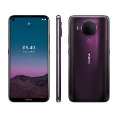 Smartphone Nokia 5.4 128GB Roxo 4G Octa-Core - 4GB RAM Tela 6,39 Câm. 