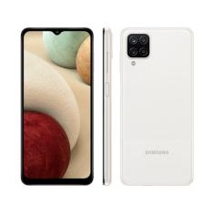 Smartphone Samsung Galaxy A12 64GB Brano 4GB RAM 6,5" Câm. Quádrupla +