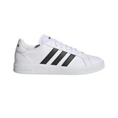 Tênis Masculino Adidas Grand Court Base 2.0, Branco, Preto, 40