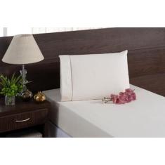 Lençol Solteiro 2 Peças Para Hospedaria 100% Algodão Palha - Beatriz E