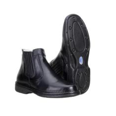 Bota Capelli Masculina Couro Botina Cano Baixo Conforto, 41, Preto
