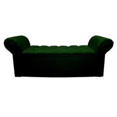 Recamier Baú Sapateira Agnes Para Cama Box Casal Queen 1.60 - Suede - 