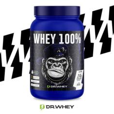 Whey 100% puro 900g - dr. whey, morango
