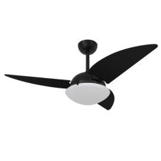 Ventilador De Teto Volare Preto Fosco Class Nero 3 Pás 110V, 110V