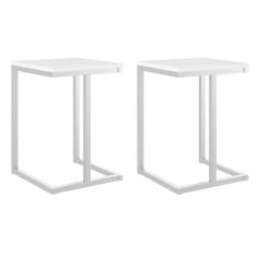 Kit 2 Banquetas Cozinha Balcão 1440 Carraro Branco