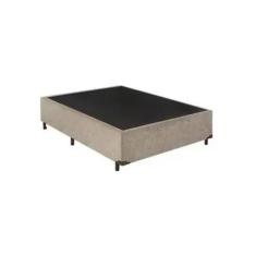 Cama Box Casal Base Suede 138x188 Bege - Fabrica de Tudo - Fábrica de 