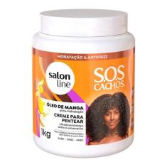 Creme Para Pentear SOS Cachos Óleo de Manga 1kg - SALON LINE