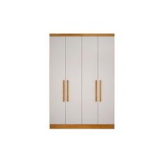 Módulo de Quarto Solteiro Guarda Roupa Rizon c/ 4 Portas e 3 Gavetas F