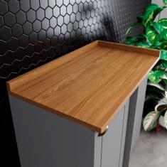 Tampo para Balcão Canto Reto Americana Nature - Henn