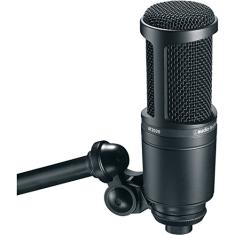 Microfone audio-technica AT2020 Pro Cardioide Condensador, Preto, Grande