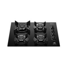 Cooktop 4 Bocas a Gás Electrolux Mesa Vidro Experience Tripla Chama e Grade de Ferro (KE4GC) Bivolt