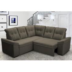 Sofá Canto London Tabaco Suede Velut - King House