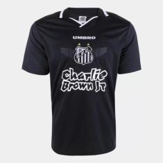 Camisa Santos Charlie Brown Jr. Marginal Alado Umbro Masculina - Preto
