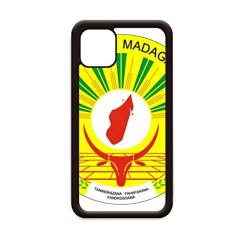Capa com emblema nacional da África de Madagascar para iPhone 12 Pro Max para Apple Mini Mobile Case