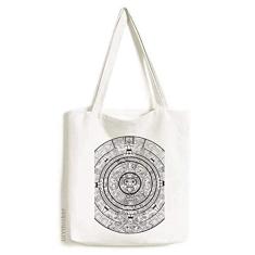 Bolsa de lona com estampa abstrata de faraó do antigo Egito Bolsa de compras casual