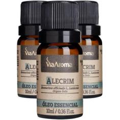 Óleo Essencial Alecrim 3 X 10Ml - Via Aroma
