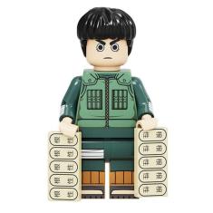 Boneco Blocos De Montar Rock Lee Naruto Mangá