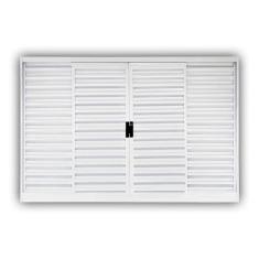 Janela de Aço Veneziana de Correr 100x100cm 4 Folhas Minas Sul MGM Branco
