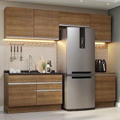 Armário de Cozinha Completa 260cm Rustic Glamy Madesa 05