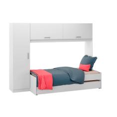 Guarda Roupa 3 Portas Aéreo c/ Bicama 2691 Branco - Multimóveis