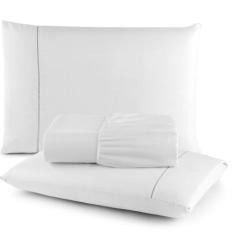 Jogo Lençol King 3 peças com Elástico Ponto Palito Micropercal 400 Fio