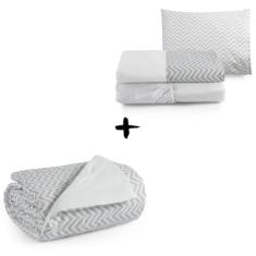 Lençol Para Bebê com Edredom 4 pçs Kit Mini Cama Moderninhos - ENTROU 