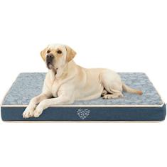 VANKEAN Tapete de cama impermeável reversível para cães (quente e frio), capa lavável removível e forro interno à prova d'água, colchão para animais de estimação para gatos e cães, cama de cachorro