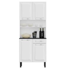 Armário de Cozinha Aço Compacto 4 Portas 1 Gaveta Itatiaia Pratika Bra