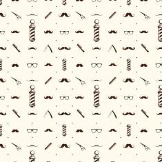 Papel De Parede Pente Cabeleireiro Retro Autocolante Lavável