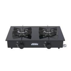 FOGAO A GAS FLAMALAR VITREO 2Q PRETO FOSCO GAS GLP