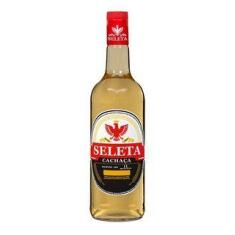Cachaca seleta ouro 1000ml, 1L