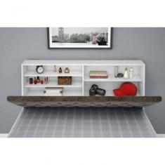 Cabeceira Box Casal Isis Branco Com Capitonê Marrom